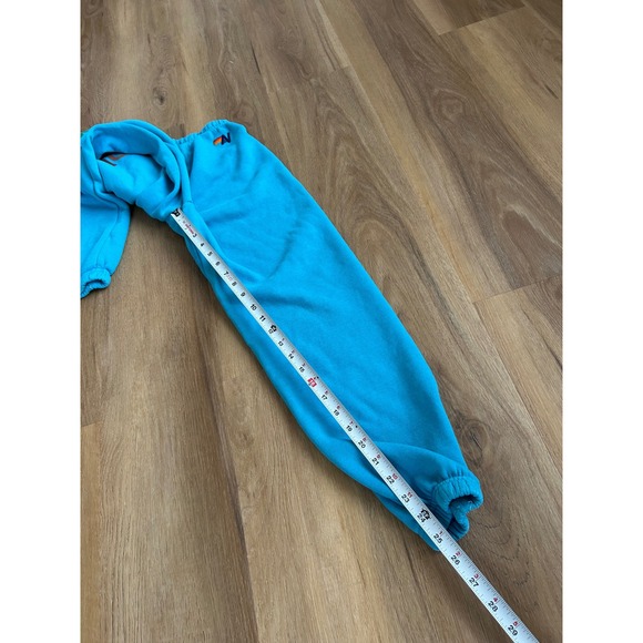 Aviator Nation Aspen Colorado Sweatpants neon Blue Rainbow Logo Joggers XS - Picture 10 of 10